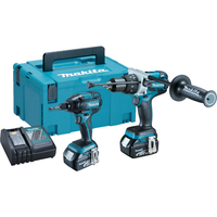 Makita DLX2040FJ 18v Brushless Cordless Combi Drill & Impact Driver with 2 Li-ion Batteries 3ah
