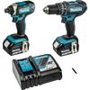 Makita DLX2131JX1 18v Cordless LXT Brushless Combi Drill and Impact Driver Kit 3 x 3ah Li-ion Charger Case