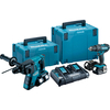 Makita DLX2137PTJ 18v LXT Cordless SDS Plus and Combi Drill Kit 4 x 5ah Li-ion Charger Case