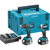 Makita DLX2173 18v Cordless LXT Brushless Combi Drill & Impact Driver Kit 2 x 3ah Li-ion Charger Case