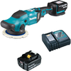 Makita DPO600 18v LXT Cordless Brushless Random Orbit Polisher 150mm 2 x 5ah Li-ion Charger Bag