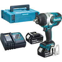 Makita DTW1002RTJ 18v Cordless LXT Brushless Impact Wrench 1/2" Drive with 2 Li-ion Batteries 5ah