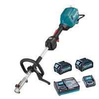 Makita UX01G 40v Max XGT Cordless Brushless Split Shaft Garden Multi Tool 2 x 2.5ah Li-ion Charger