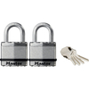 Masterlock Excell Laminated Steel Padlock Pack of 2 Keyed Alike 45mm Standard