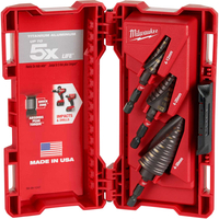 Milwaukee 3 Piece Shockwave Impact Step Drill Set