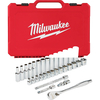 Milwaukee 32 Piece 3/8” Drive Ratchet and Socket Set Metric 3/8"