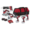Milwaukee HD18PP6A 18v Cordless 6 Piece Power Tool Kit with 2 Li-ion Batteries 3ah
