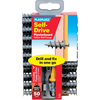 Plasplugs Heavy Duty Nylon Self Drilling Plasterboard Hollow Wall Fixings with Screws,  Drill & Power Driver Pack of 50