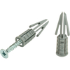 Plasplugs Regular Duty Standard Plasterboard Hollow Wall Fixings with Screws Pack of 10