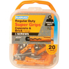 Plasplugs Regular Duty Super Grips Concrete & Brick Fixings Yellow with Screws Pack of 20