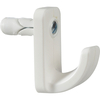 Plasplugs Single White Hook with Integral Fixing for Hollow Doors & Partitions