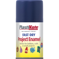 Plastikote Dry Enamel Aerosol Spray Paint Night Blue 100ml