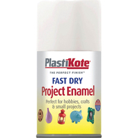 Plastikote Dry Enamel Aerosol Spray Paint White 100ml