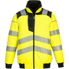 Portwest PW3 Mens Hi Vis 3 in 1 Pilot Jacket Yellow / Black 3XL