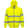 Portwest Zip Front Class 3 Hi Vis Hoodie Yellow L