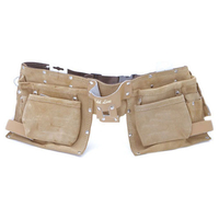 Professional Split Leather Double Tool Pouch