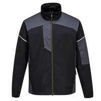 PW3 Mens Flex Shell Jacket Black / Grey XL