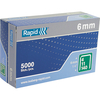 Rapid 140 Series 6mm Galvanised Staples Pack of 5000