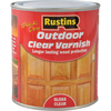 Rustins Exterior Varnish Clear Gloss 500ml