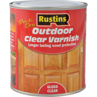 Rustins Exterior Varnish Clear Gloss 500ml