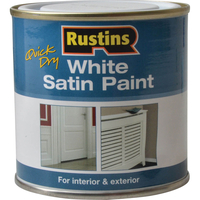 Rustins White Satin Paint 250ml