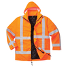 RWS Hi Vis Traffic Jacket and Detachable Lining Orange 4XL
