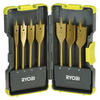 Ryobi 7 Piece Flat Drill Bit Set 10 - 32mm in Stackable Case
