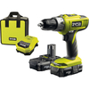 Ryobi LLCDI18022 ONE+ 18v Cordless Combi Drill 2 x 1.3ah Li-ion 12v Car Charger Bag