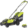 Ryobi OLM1833B ONE+ 18v Cordless Rotary Lawnmower 330mm 1 x 4ah Li-ion Charger