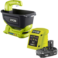 Ryobi OSS1800 ONE+ 18v Cordless Seed Spreader 1 x 1.3ah Li-ion Charger