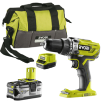 Ryobi R18PD3 ONE+ 18v Cordless Compact Combi Drill 1 x 4ah Li-ion Charger Bag