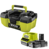 Ryobi R18PV ONE+ 18v Cordless Project Vacuum Cleaner 1 x 2ah Li-ion Charger No Case