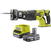 Ryobi R18RS7 ONE+ 18v Cordless Brushless Reciprocating Saw 1 x 2ah Li-ion Charger No Case