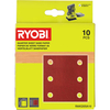 Ryobi RAKQSSA10 1/4 Sander Sheet Set Assorted 10 Piece for R18SS4 and EOS2410NHG