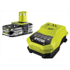 Ryobi RBC18L15 18v Cordless Lithium+ Ion Slim Battery with Fuel Gauge 1.5ah & Super Charger for ONE+ Compatible Tools