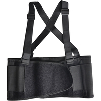 Scan Back Support Belt with Braces Black Large