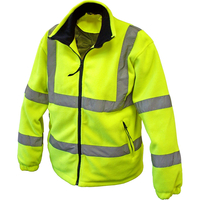 Scan Hi Vis Full Zip Fleece Yellow Large