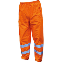 Scan High Vis Waterproof Motorway Trousers Orange M