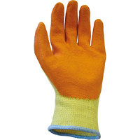 Scan Knit Shell Latex Palm Gloves Orange 2XL Pack of 12