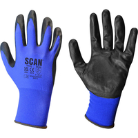 Scan Max Dexterity Nitrile Work Gloves Blue XL Pack of 1