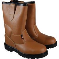 Scan Mens Texas Rigger Safety Boots Tan Size 7