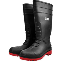 Scan Safety Wellington Boots Dark Green Size 8
