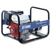 SDMO HX 4000 Portable Petrol Generator 4 Kw (4.5 Kva) with Honda GX270 Engine