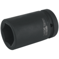 Sealey 1" Drive Deep Hexagon Impact Socket Metric 1" 34mm