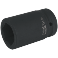 Sealey 1" Drive Deep Hexagon Impact Socket Metric 1" 35mm