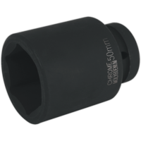 Sealey 1" Drive Deep Hexagon Impact Socket Metric 1" 50mm