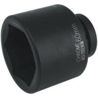Sealey 1" Drive Hexagon Impact Socket Metric 1" 60mm