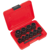 Sealey 10 Piece 3/8" Drive Bolt Extractor Set 3/8"