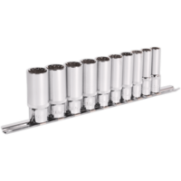 Sealey 10 Piece 3/8" Drive Deep Total Drive Spline Torx Socket Set 3/8"