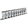 Sealey 10 Piece 3/8" Drive Universal Joint Hexagon WallDrive Socket Set 3/8"